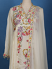 Ivory Floral Embroidered Cotton Salwar Suit