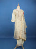 Ivory Floral Printed Silk Salwar Suit - Diadem