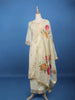 Ivory Floral Printed Silk Salwar Suit - Diadem
