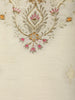 Ivory Floral Printed Silk Salwar Suit - Diadem