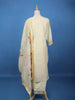 Ivory Floral Printed Silk Salwar Suit - Diadem