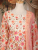 Ivory Floral Printed Cotton Salwar Suit with Dupatta