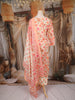 Ivory Floral Printed Cotton Salwar Suit with Dupatta