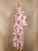 Ivory Floral Printed Design Cotton Kurti