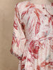 Ivory Floral Printed Design Cotton Kurti