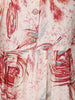 Ivory Floral Printed Design Cotton Kurti