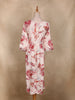 Ivory Floral Printed Design Cotton Kurti