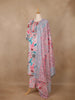 Ivory Pink Multicolor Floral Printed Cotton Salwar Suit - Diadem