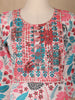 Ivory Pink Multicolor Floral Printed Cotton Salwar Suit - Diadem