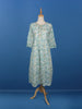 Ivory Floral Designed Cotton Kurti - Diadem