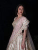 Ivory Raw Silk Floral Designed Wedding Bridal Lehenga - Diadem