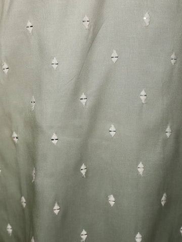 Men’s Ombre Cotton Kurta – Ivory to Sage Green Design - Diadem