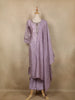 Lavender Floral Butta Design Silk Salwar Suit - Diadem
