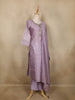 Lavender Floral Butta Design Silk Salwar Suit - Diadem