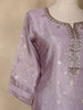 Lavender Floral Butta Design Silk Salwar Suit - Diadem