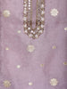 Lavender Floral Butta Design Silk Salwar Suit - Diadem
