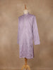 Lavender Floral Designed Cotton Kurta Set - Diadem