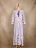 Lavender Floral Printed Design Cotton Kurti