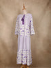 Lavender Floral Printed Design Cotton Kurti