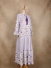 Lavender Floral Printed Design Cotton Kurti