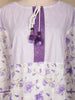 Lavender Floral Printed Design Cotton Kurti