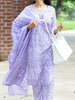 Lavender Paisley Printed Cotton Salwar Suit - Diadem