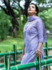 Lavender Paisley Printed Cotton Salwar Suit - Diadem