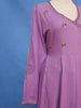 Lavender Purple Sequins Embroidery Cotton Salwar Suit - Diadem