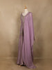 Lavender Sequin Embroidery Design Silk Palazzo Suit