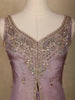 Lavender Sequin Embroidery Design Silk Palazzo Suit
