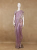 Lavender Sequins Designed Net Saree - Diadem