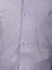 Lavender Silk Dhoti With Matching Half Sleeve Shirt - Diadem