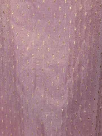 Lavender Silk Salwar Suit with Floral Embroidery - Diadem