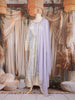 Lavender Zari Woven Design Organza Salwar Suit with Dupatta