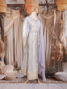 Lavender Zari Woven Design Organza Salwar Suit with Dupatta