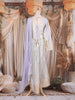 Lavender Zari Woven Design Organza Salwar Suit with Dupatta