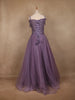 Lavender Beaded Design Party Wear Gown - Diadem