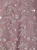 Lavender Floral And Sequins Embroider Net Party Wear Gown - Diadem