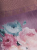Lavender Floral Design Printed Cotton Saree - Diadem