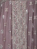 Lavender Floral Designed Anarkali Georgette Gown - Diadem