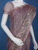 Lavender Floral Designed Tissue Organza Saree - Diadem