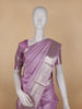Lavender Floral Woven Pure Kanchipuram Silk Saree - Diadem