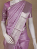 Lavender Floral Woven Pure Kanchipuram Silk Saree - Diadem