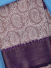 Lavender Paisley Designed Fancy Cotton Saree - Diadem