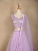 Lavender Sequin Embroidered Net Lehenga for Bridesmaids - Diadem