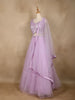 Lavender Sequin Embroidered Net Lehenga for Bridesmaids - Diadem