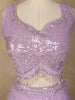 Lavender Sequin Embroidered Net Lehenga for Bridesmaids - Diadem