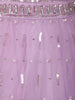 Lavender Sequin Embroidered Net Lehenga for Bridesmaids - Diadem