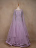 Lavender Stone Worked Net Bridal Gown - Diadem