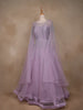Lavender Stone Worked Net Bridal Gown - Diadem